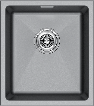 Кухонная мойка Paulmark LUMI 41UNI LU41-GRM 45х40 цвет серый